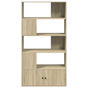 vidaXL Bookcase Sonoma Oak 100x36x189 cm Engineered Wood