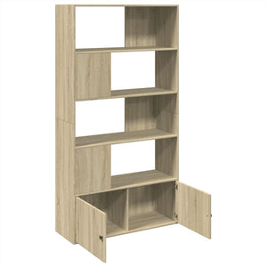 vidaXL Bookcase Sonoma Oak 100x36x189 cm Engineered Wood