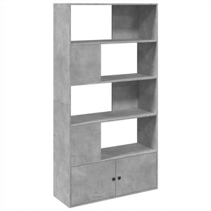 vidaXL Bookcase Concrete Grey 100x36x189 cm Engineered Wood