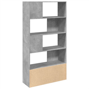 vidaXL Bookcase Concrete Grey 100x36x189 cm Engineered Wood