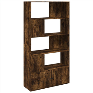 vidaXL Bookcase Smoked Oak 100x36x189 cm Engineered Wood