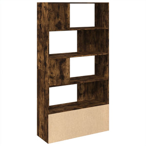 vidaXL Bookcase Smoked Oak 100x36x189 cm Engineered Wood