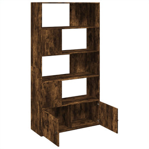 vidaXL Bookcase Smoked Oak 100x36x189 cm Engineered Wood