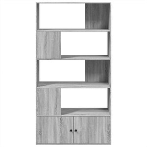 vidaXL Bookcase Grey Sonoma 100x36x189 cm Engineered Wood