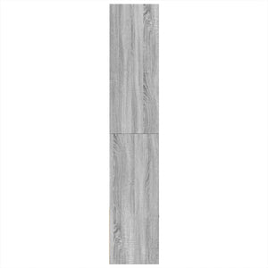 vidaXL Bookcase Grey Sonoma 100x36x189 cm Engineered Wood