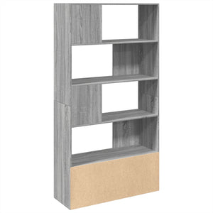 vidaXL Bookcase Grey Sonoma 100x36x189 cm Engineered Wood