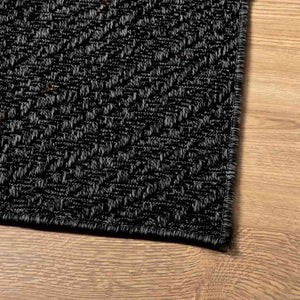 vidaXL Rug ZIZUR Anthracite 80x150 cm Jute Look Indoor and Outdoor