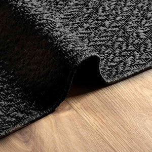 vidaXL Rug ZIZUR Anthracite 80x150 cm Jute Look Indoor and Outdoor