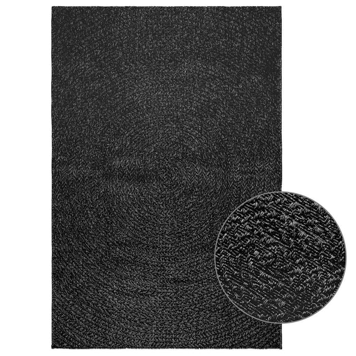 vidaXL Rug ZIZUR Anthracite 120x170 cm Jute Look Indoor and Outdoor