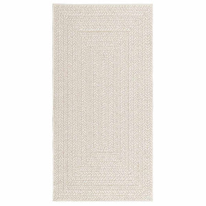 vidaXL Rug ZIZUR Cream 80x150 cm Jute Look Indoor and Outdoor