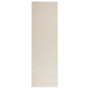 vidaXL Rug ZIZUR Cream 80x250 cm Jute Look Indoor and Outdoor