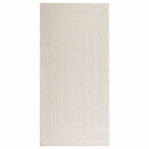 vidaXL Rug ZIZUR Cream 100x200 cm Jute Look Indoor and Outdoor