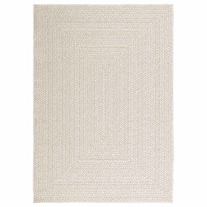 vidaXL Rug ZIZUR Cream 120x170 cm Jute Look Indoor and Outdoor