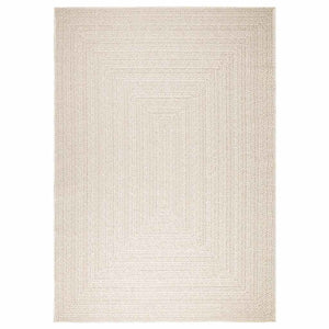 vidaXL Rug ZIZUR Cream 200x290 cm Jute Look Indoor and Outdoor