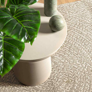 vidaXL Rug ZIZUR Cream 80x150 cm Jute Look Indoor and Outdoor