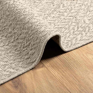 vidaXL Rug ZIZUR Cream 80x150 cm Jute Look Indoor and Outdoor