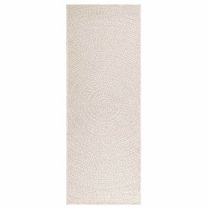 vidaXL Rug ZIZUR Cream 80x200 cm Jute Look Indoor and Outdoor