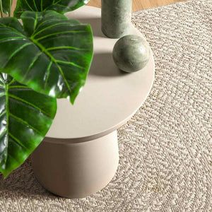 vidaXL Rug ZIZUR Cream 80x250 cm Jute Look Indoor and Outdoor