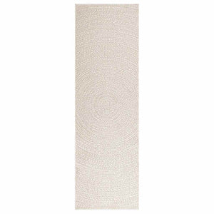 vidaXL Rug ZIZUR Cream 80x250 cm Jute Look Indoor and Outdoor