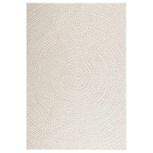 vidaXL Rug ZIZUR Cream 120x170 cm Jute Look Indoor and Outdoor