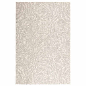 vidaXL Rug ZIZUR Cream 140x200 cm Jute Look Indoor and Outdoor