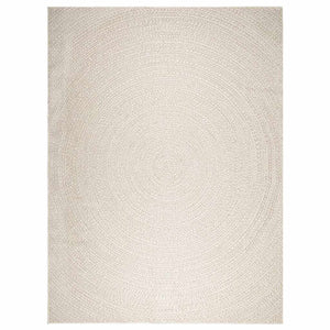 vidaXL Rug ZIZUR Cream 240x340 cm Jute Look Indoor and Outdoor