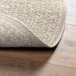 vidaXL Rug ZIZUR Cream Ø 90 cm Jute Look Indoor and Outdoor