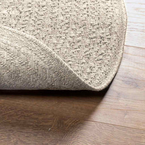 vidaXL Rug ZIZUR Cream Ø 160 cm Jute Look Indoor and Outdoor