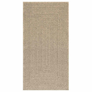 vidaXL Rug ZIZUR Beige 80x150 cm Jute Look Indoor and Outdoor