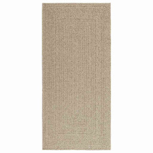 vidaXL Rug ZIZUR Beige 100x200 cm Jute Look Indoor and Outdoor