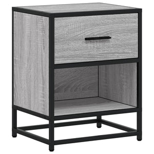 vidaXL Bedside Cabinet Grey Sonoma 40x31x50 cm Engineered Wood