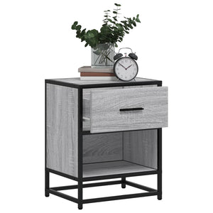 vidaXL Bedside Cabinet Grey Sonoma 40x31x50 cm Engineered Wood