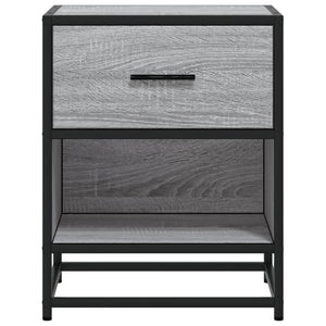 vidaXL Bedside Cabinet Grey Sonoma 40x31x50 cm Engineered Wood