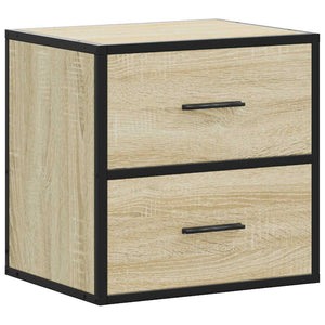 vidaXL Wall-mounted Bedside Cabinet Sonoma Oak 40x31x39.5 cm