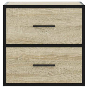 vidaXL Wall-mounted Bedside Cabinet Sonoma Oak 40x31x39.5 cm