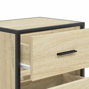 vidaXL Wall-mounted Bedside Cabinet Sonoma Oak 40x31x39.5 cm