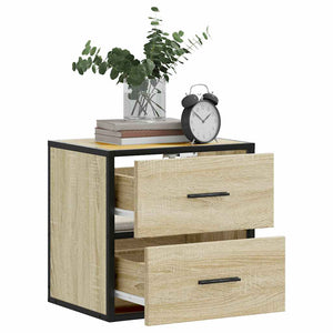 vidaXL Wall-mounted Bedside Cabinets 2 pcs Sonoma Oak 40x31x39.5 cm