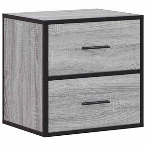 vidaXL Wall-mounted Bedside Cabinets 2 pcs Grey Sonoma 40x31x39.5 cm