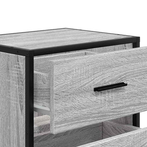 vidaXL Wall-mounted Bedside Cabinets 2 pcs Grey Sonoma 40x31x39.5 cm