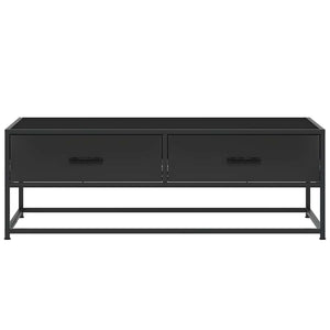 vidaXL Coffee Table Black 100x50x35 cm Engineered Wood and Metal