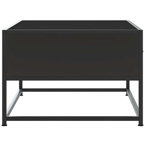 vidaXL Coffee Table Black 100x50x35 cm Engineered Wood and Metal