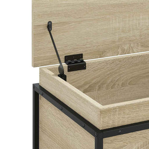 vidaXL Storage Box with Lid Sonoma Oak 60x40x51.5 cm Engineered Wood