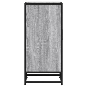 vidaXL Sideboard Grey Sonoma 35.5x35x76 cm Engineered Wood and Metal