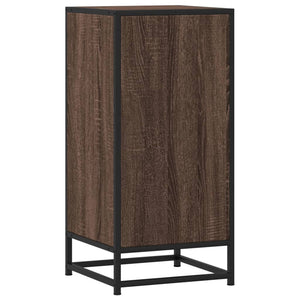 vidaXL Sideboard Brown Oak 35.5x35x76 cm Engineered Wood and Metal