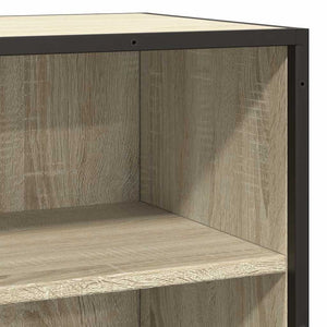 vidaXL Sideboard Sonoma Oak 35.5x35x76 cm Engineered Wood and Metal