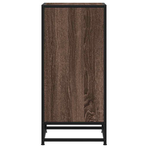 vidaXL Sideboard Brown Oak 35.5x35x76 cm Engineered Wood and Metal