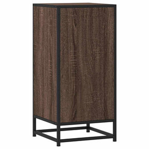 vidaXL Sideboard Brown Oak 35.5x35x76 cm Engineered Wood and Metal