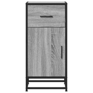 vidaXL Sideboard Grey Sonoma 35.5x35x76 cm Engineered Wood and Metal