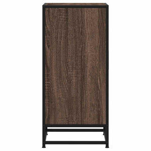 vidaXL Sideboard Brown Oak 35.5x35x76 cm Engineered Wood and Metal