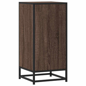 vidaXL Sideboard Brown Oak 35.5x35x76 cm Engineered Wood and Metal